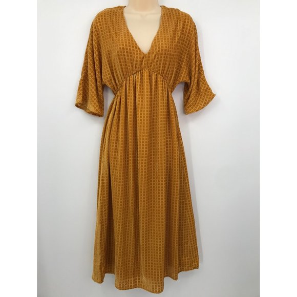 House of Harlow 1960 X Revolve Lex Dress Golden Yellow XXS - Picture 4 of 9